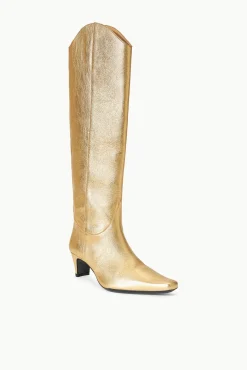 Boots<STAUD WESTERN WALLY BOOT   GOLD