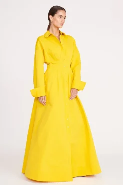 Dresses<STAUD WINONA DRESS   HONEY