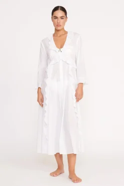 Cover-Ups<STAUD ZION DRESS   WHITE