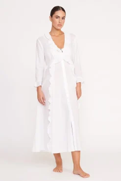 Cover-Ups<STAUD ZION DRESS   WHITE
