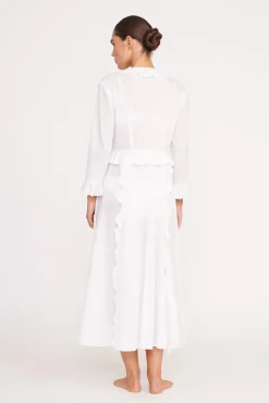 Cover-Ups<STAUD ZION DRESS   WHITE