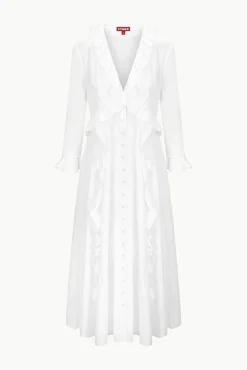 Cover-Ups<STAUD ZION DRESS   WHITE
