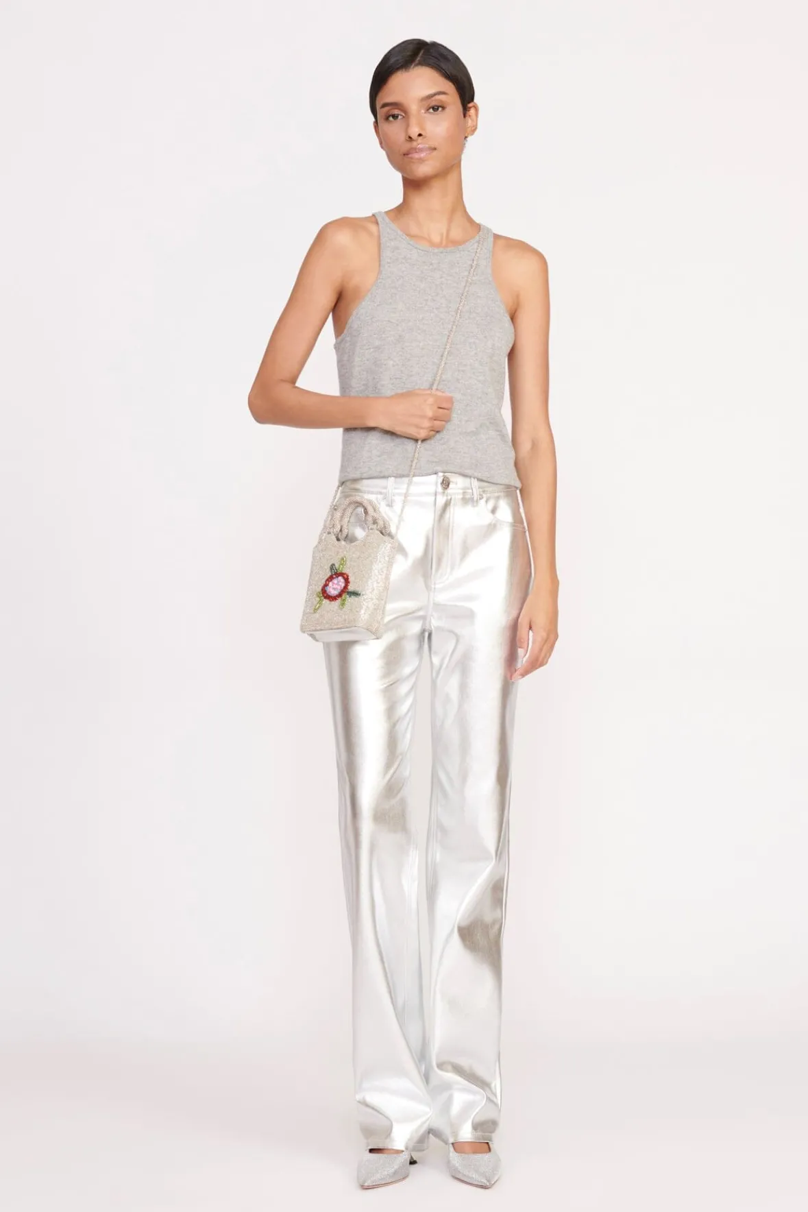 Crossbody|Beaded<STAUD ZOE BEADED BAG DIAMOND ROSE DIAMONDROSE