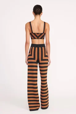 Tops<STAUD ZOLA TOP  BLACK TAN SEASHORE STRIPE BLACKTANSEASHORESTRIPE