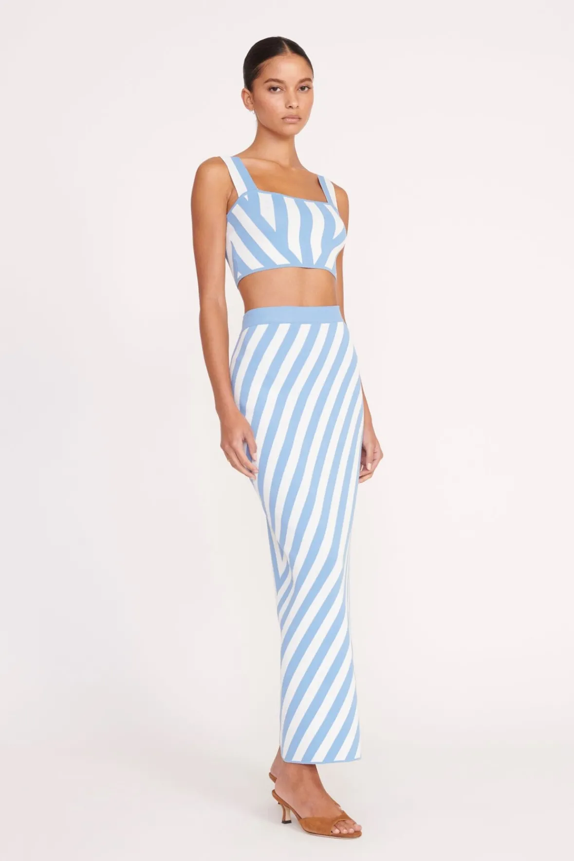 Tops<STAUD ZOLA TOP BLUE SEASHORE STRIPE BLUESEASHORESTRIPE