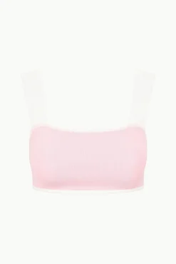 Best Sellers|Tops<STAUD ZOLA TOP  IVORY CHERRY BLOSSOM TOILE IVORYCHERRYBLOSSOMTOILE