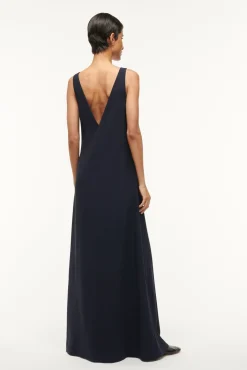 Dresses<STAUD ZORA DRESS   NAVY