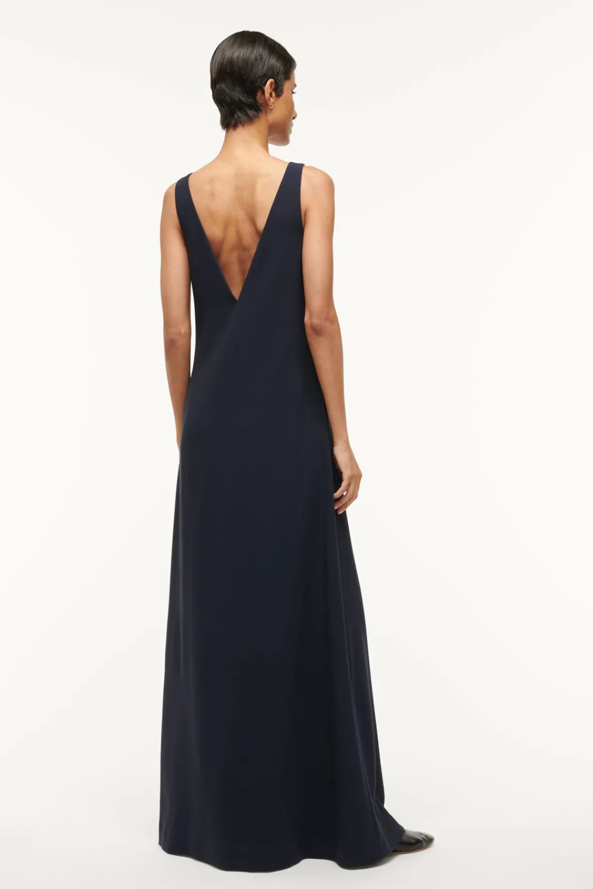 Dresses<STAUD ZORA DRESS NAVY